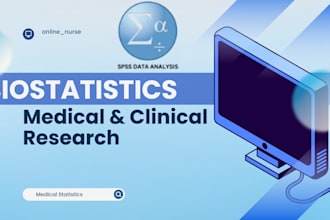 do spss data analysis, medical statistics, and  biostatistics