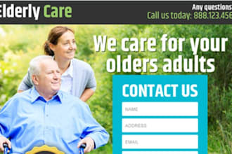 build home care website homecare healthcare medicare website landing page leads