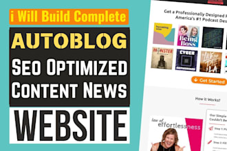 create an automated news website for any niche, autoblog for passive income