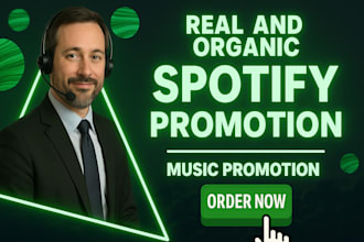 do organic spotify music promotion to boost spotify promotion for song album