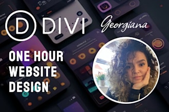 provide 1 hour of divi web design service wordpress