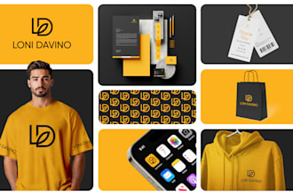 do modern luxury fashion streetwear urban clothing logo design and branding kit