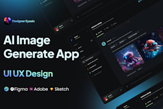 create ai chatbot web app UI UX design, mobile app UI UX design in figma