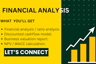 do financial projection, financial analysis, dcf analysis, npv, irr, wacc, ROI