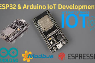 develop iot and modbus solutions using esp32, arduino, and mqtt