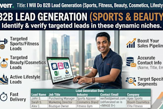 do b2b lead generation in sports fitness beauty  cosmetics lifestyle