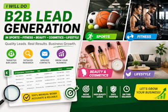 do b2b lead generation in sports fitness beauty  cosmetics lifestyle