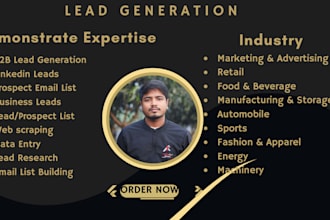 provide b2b lead generation and prospect list build