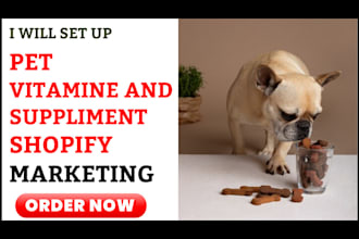 setup pet vitamins and supplement tiktok shop, facebook ads campaign