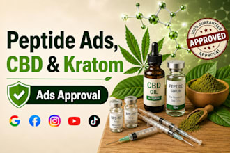fix cbd ads, peptide ads approval issues, kratom marketing, hemp ads expert