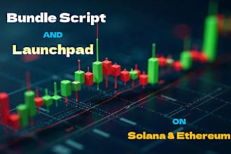build bundle script, token launch, launchpad on solana ethereum base bsc