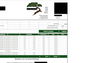 do your invoices every month