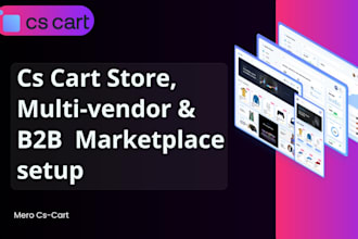 cs cart store and multivendor marketplace setup