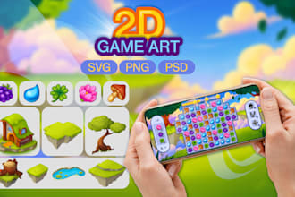 create highquality 2d props assets for a mobile game