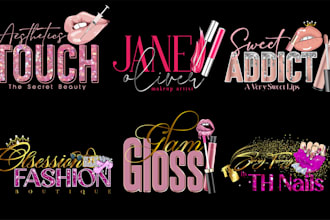 do feminine cosmetics,boutique,eyelashes,hair, makeup,lips,nail,beauty logo
