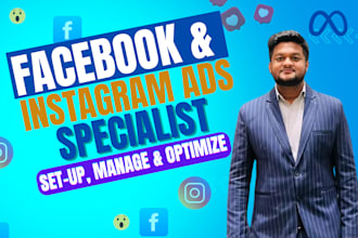 run facebook ads campaigns, instagram ads and manage meta ads, meta pixel setup