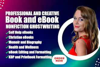 ghostwrite nonfiction ebooks, self help ebooks, christian ebooks, KDP book