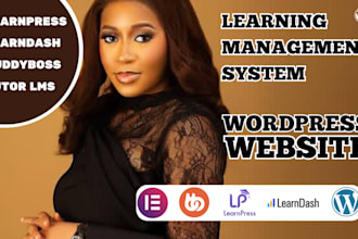design lms wordpress website, educational website on wordpress