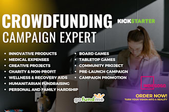 do crowdfunding campaign creation promotion, fundraising campaign creation