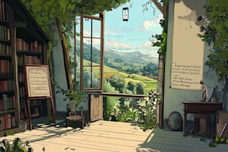 draw 2d backgrounds in any style art
