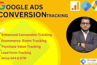 do google ads enhanced conversion and ga4 setup via GTM