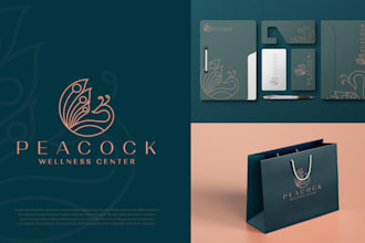 design modern luxury logo with brand style guides, brand kit and rebranding