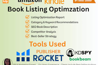 do SEO amazon listing optimization for your book  categories keywords and more