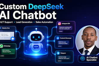 create a deepseek ai chatbot for your business, website and social media