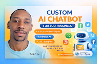 create a deepseek ai chatbot for your business, website and social media