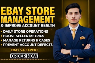 do ebay store management and improve ebay account health
