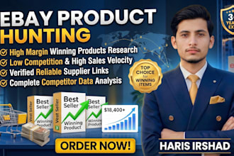do ebay product hunting and winning product research for dropshipping