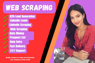 do expert web scraping, data mining, and guru data extraction from any website