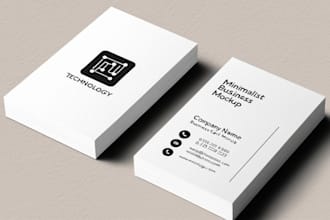 design a professional minimalist business card