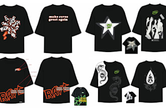 design custom street style graphic tees and hoodies bold  trendy designs