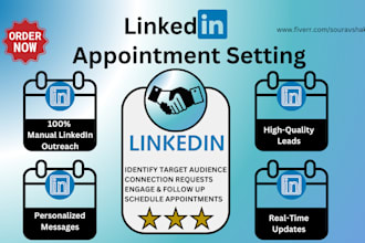 generate leads and set b2b appointments on linkedin