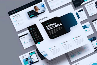 create investor ready dating pitch deck powerpoint presentation for UK, USA, ca