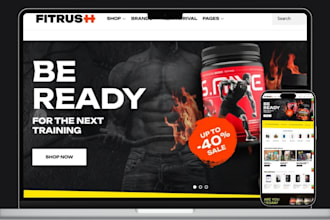 design health supplement shopify store health fitness store supplement website
