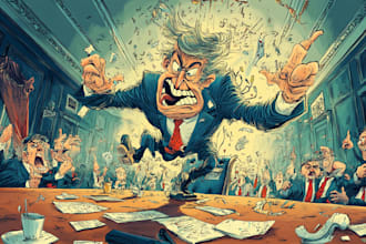 draw digital political cartoons