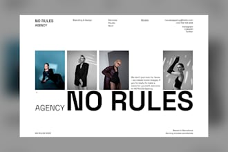 design minimalistic landing page in brutalism style