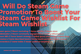 do steam game promotion to boost your steam game wishlist for steam wishlist