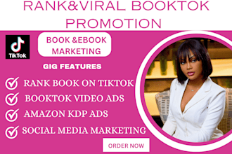 booktok video tik tok ebook advertising book promotion booktok page marketing