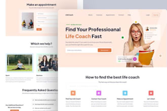design life coaching website life coach website consulting business website