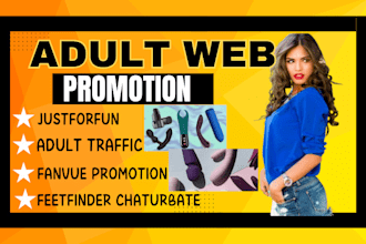 do adult web promotion, adult shopify store promotion, adult toys, fanvue