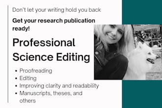 edit and proofread your scientific article, manuscript, or paper