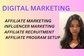 do affiliate on recruitment management, influencer markerting and program setup