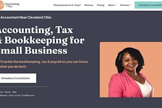 design accounting website finance website insurance website
