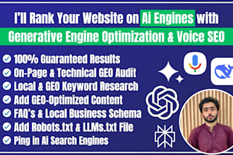 rank your site on ai engines with generative engine optimization and voice SEO