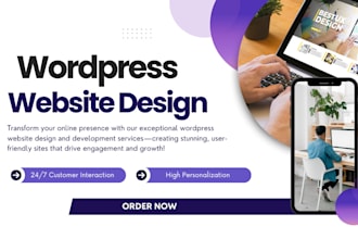 design wordpress school website, ims website cutomize wordpress, landing page,