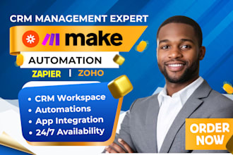 setup monday com, monday CRM, zoho CRM, zapier, make and n8n automation