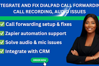 integrate and fix dialpad call forwarding, call recording, audio issues
